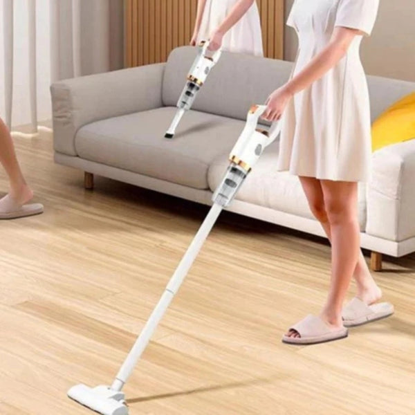 Aspirador de Pó Portátil 2 em 1 Sem Fio – Limpeza Multifuncional para Casa