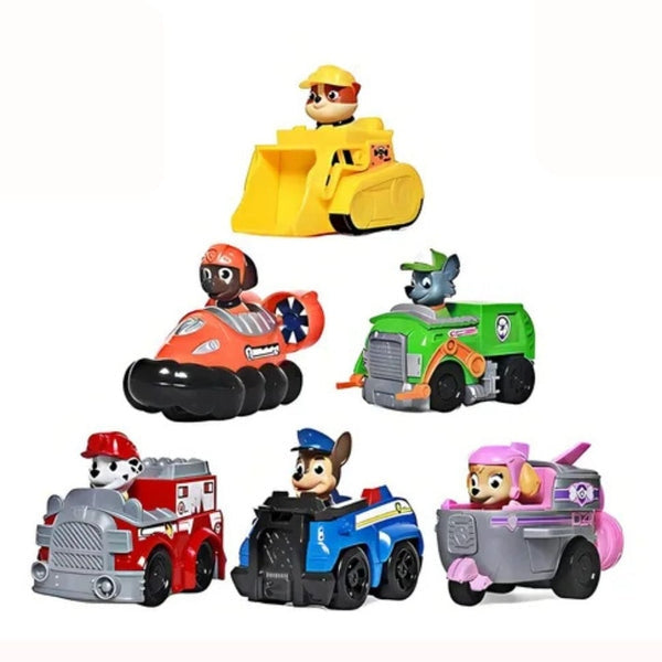 Brinquedo Infantil Patrulha Canina – Kit 6 Carrinhos de Fricção