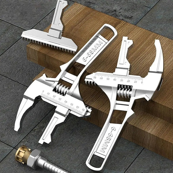 Chave Ajustável Universal de Grande Abertura 6–68mm – Multiuso para Reparos Domésticos e Tubos