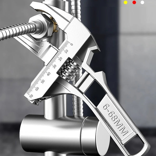 Chave Ajustável Universal de Grande Abertura 6–68mm – Multiuso para Reparos Domésticos e Tubos