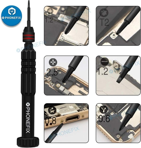 Kit de Chaves de Precisão 12 em 1 – Ferramentas para Manutenção de Celulares, iPhone, Notebooks e Eletrônicos