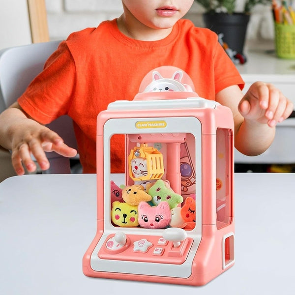 Máquina de Diversão Pega Ursinhos Infantil – Garra com Fichas e Brindes 