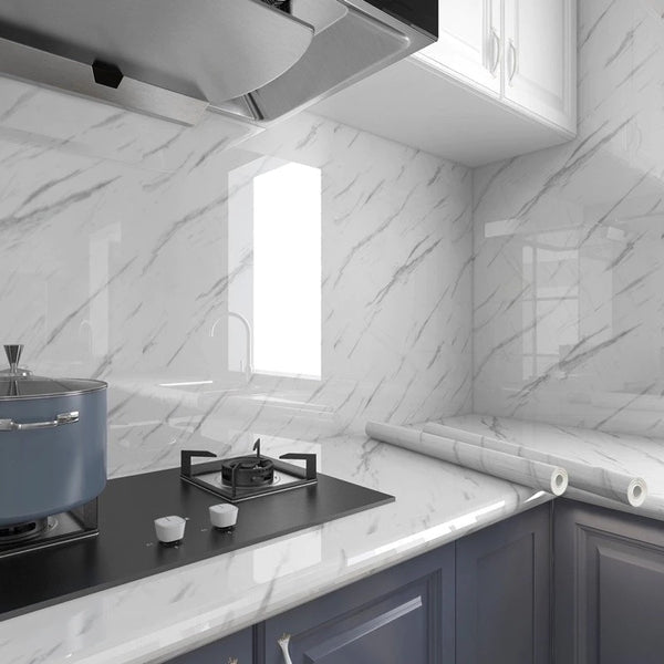 Papel de Parede Painel Autoadesivo Mármore – Resistente à Água, Óleo e Alta Temperatura - Compre 2 Leve 4