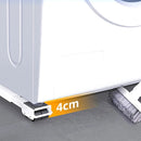 Suporte com Rodinhas Ajustável – Base para Geladeira, Fogão e Máquina de Lavar
