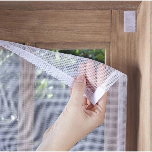 Tela Mosquiteiro para Janela 150x180cm com Velcro Autocolante Removível Anti-Inseto - Compre 1 Leve 2