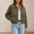 Blazer Decote V - Verde Militar