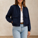 Blazer Decote V - Azul Marinho