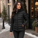 Jaqueta Puffer Feminina Impermeavel Bobojaco Touca Removivel 3