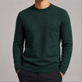 pulover-masculino-trico-textura-losangos-decote-careca-peca-casual-sofisticada-manga-longa-cor-03-verde-caqui-NEW