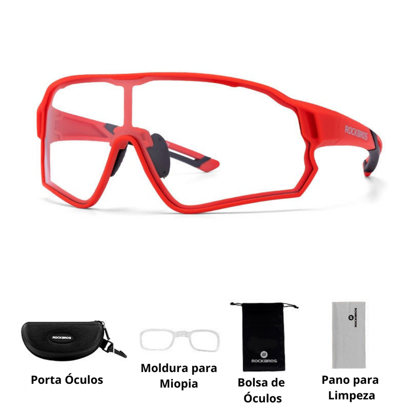 Óculos Ciclismo com Proteção UV400 Masculino/Feminino RockBros