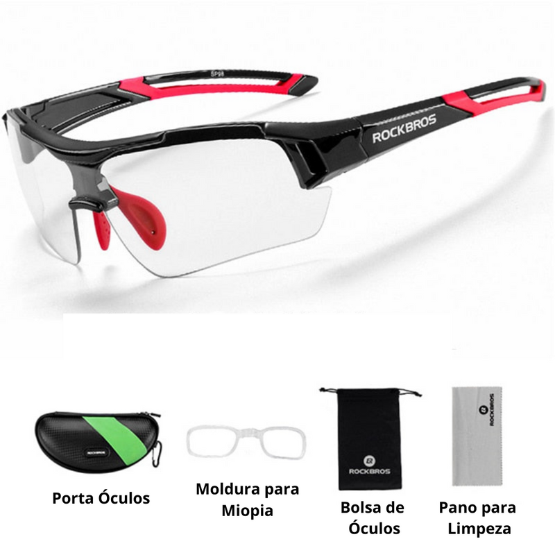 Óculos Ciclismo com Proteção UV400 Masculino/Feminino RockBros