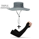 Chapéu de Pesca com Proteção UV + Manga Protetora - SunProtect