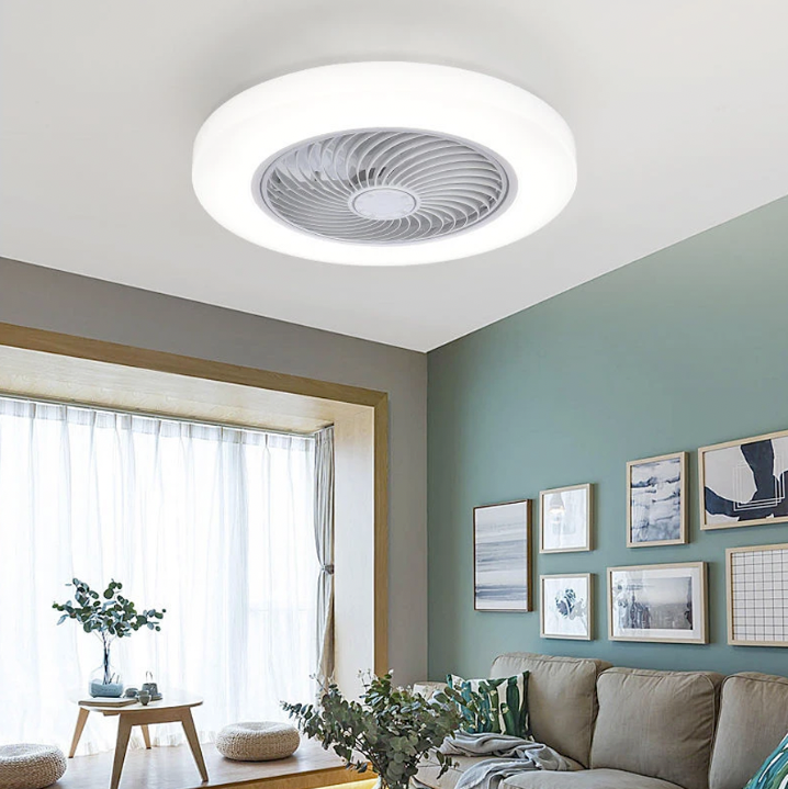 Ventilador de Teto com Luminária Led Embutida