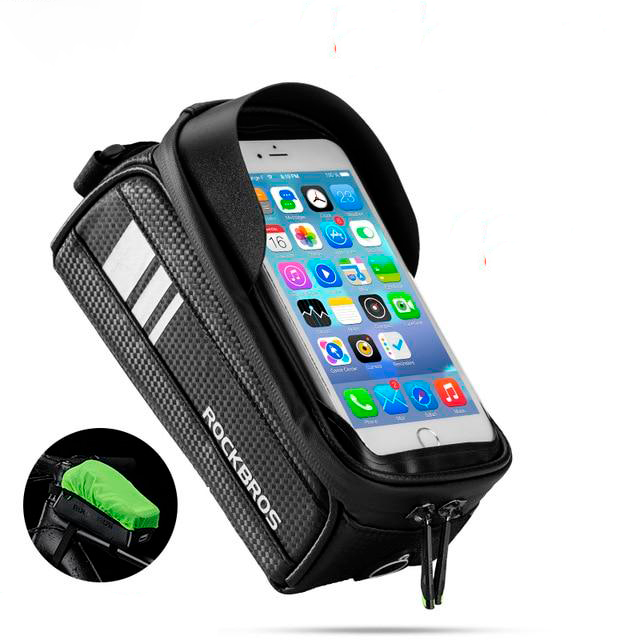 Bolsa Ciclismo Impermeável Porta Celular com Touch Screen RockBros